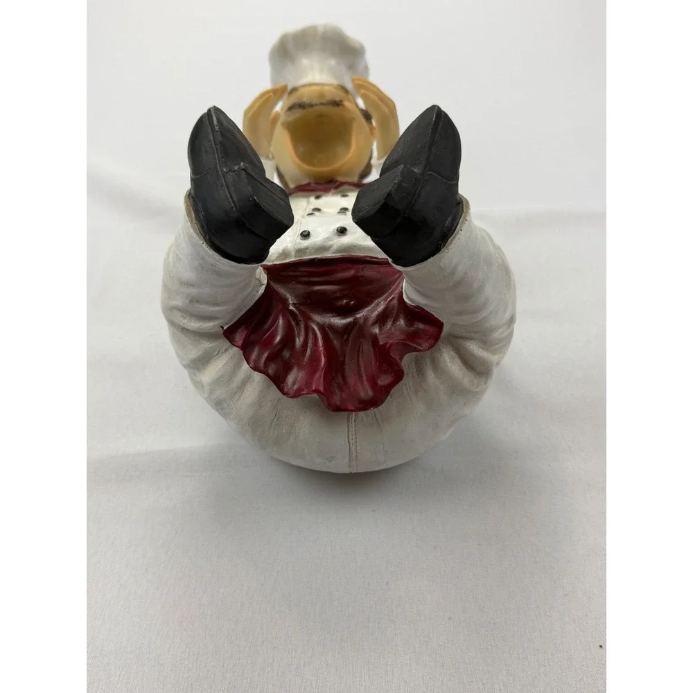 Unbranded‎ Chef Wine Bottle Holder Figurine White Red Resin Decor
